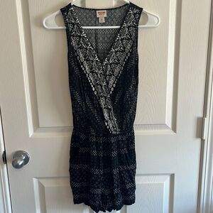 Black & White Romper